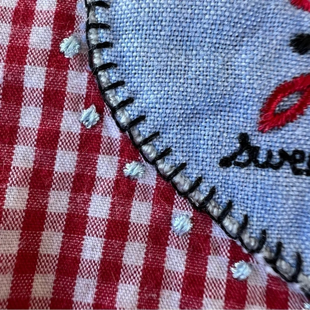 Vintage Gymboree Red Gingham Girl Sweetheart Bubble Romper Sleeveless 3-6 Mos